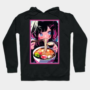 Cute Anime Girl |  Ramen Noodles | Hentaii Chibi Kawaii Design Hoodie